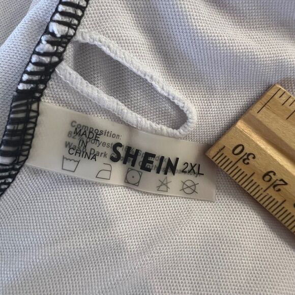 SHEIN Snakeskin One Shoulder Swimsuit Cut Out One Piece 2XL Multicolor - Picture 4 of 7